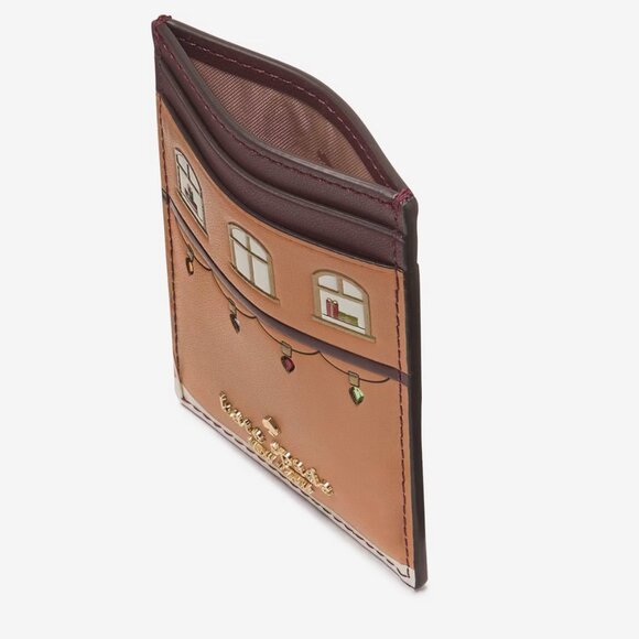 Kate Spade "OH WHAT FUN" Toy Store Gingerbread House Small Slim Cardholder - Picture 5 of 5